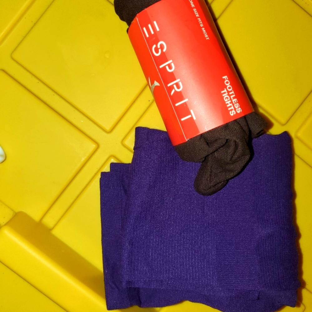 NWOT! Footless tights..2 pair..size OS purple and brown pair